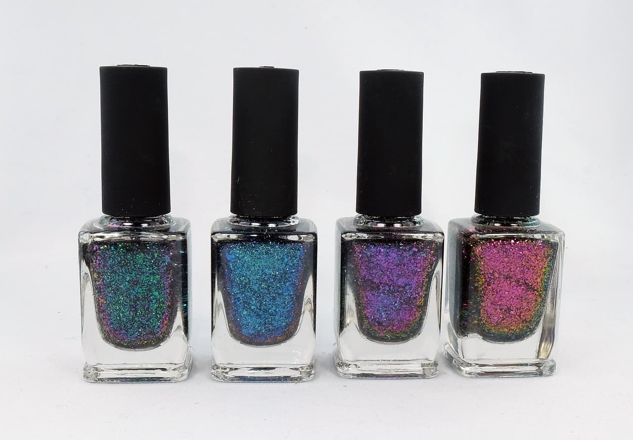 Four holographic polishes in a row